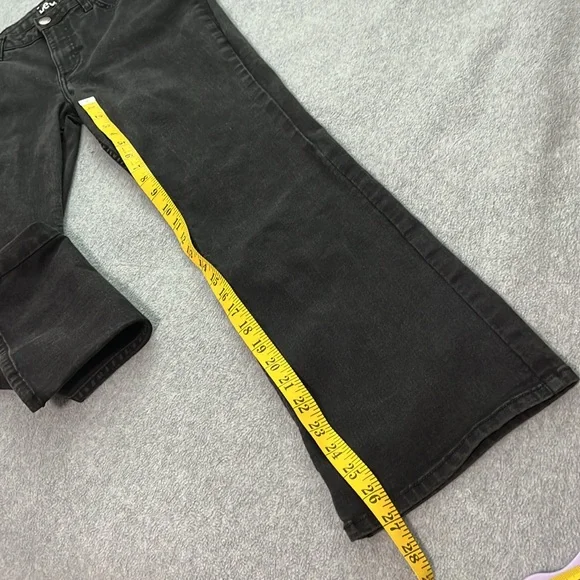 Lee Black Bootcut Jeans 10 Petite Stretch Denim High Rise Western - Picture 4 of 8